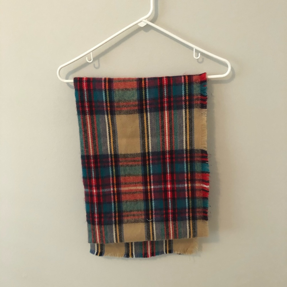 Plaid Blanket Scarf